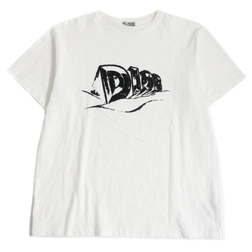 DIOR Slub Cotton Crew Neck T-Shirt White XL