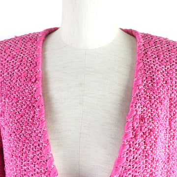 CHANEL No color jacket P70041 cotton pink 42