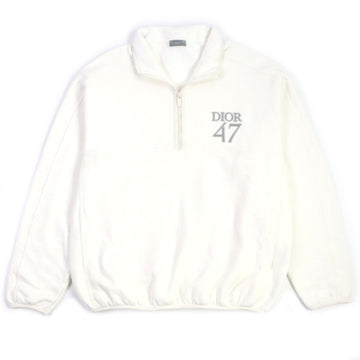 Dior Cotton XL Logo Half-Zip Pullover Sweatshirt