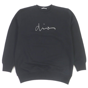Dior Logo Embroidered Sweatshirt Black S