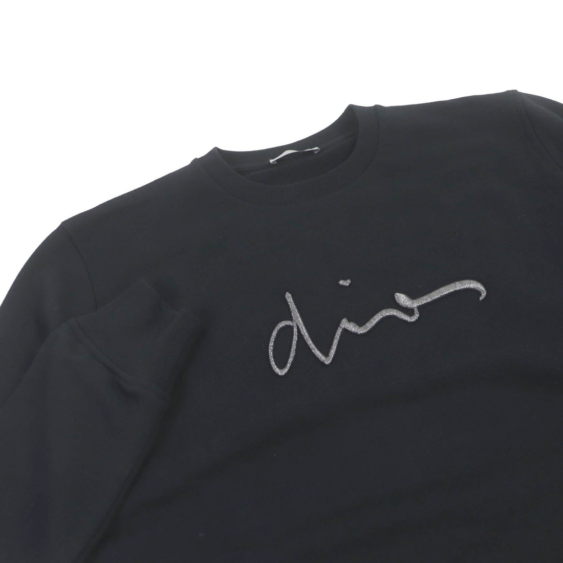 Dior Logo Embroidered Sweatshirt Black S