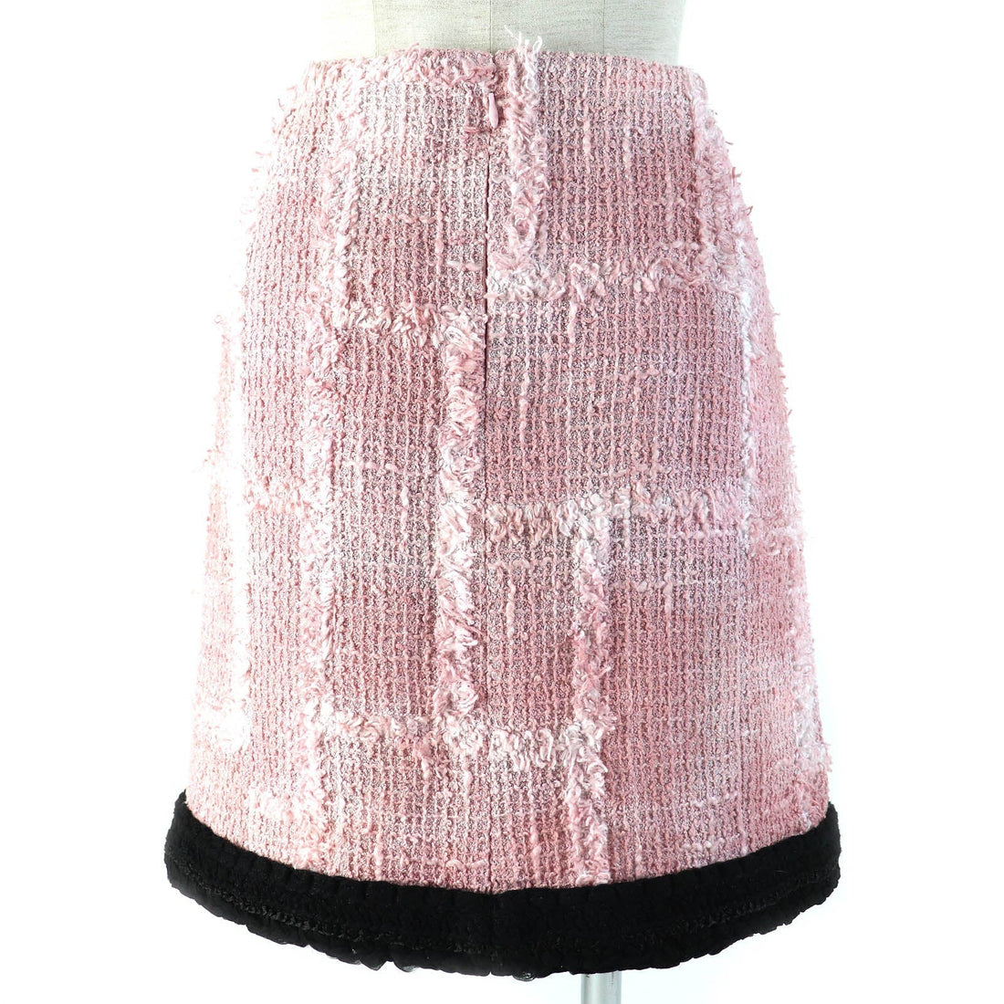 CHANEL skirt 22C P71877 cotton Pink white black 40