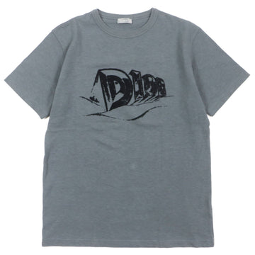 Dior Slub Cotton Jersey T-Shirt Gray S