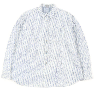 Dior Cotton Oblique Print Denim Shirt