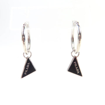 Prada Pierce Symbol Pendant AG925 Earrings