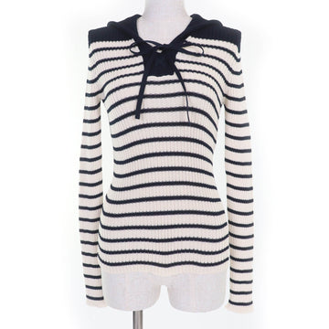 Christian Dior Striped Sailor Collar Knit Top