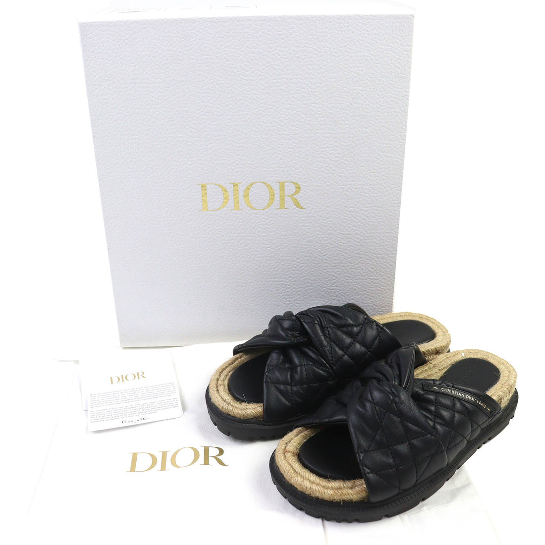 Christian Dior DTWIST Cannage quilted calfskin Sandals