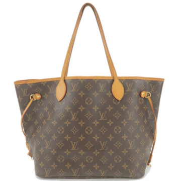 Louis Vuitton Monogram Neverfull MM Tote Bag Brown M40156