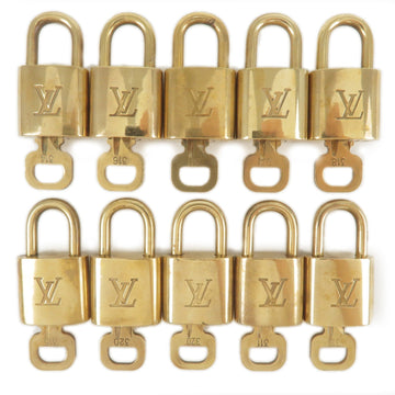 Louis Vuitton Set of 10 Lock & Key Cadena Key Lock