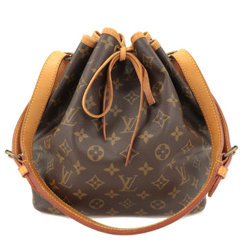 Louis Vuitton Monogram Petit Noe Shoulder Bag Brown M42226