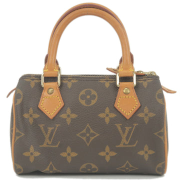 Louis Vuitton Monogram Mini Speedy Hand Bag Brown M41534