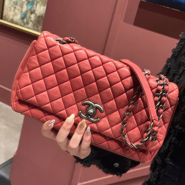 Chanel Iridescent Calfskin New Bubble Quilt Flap Bag