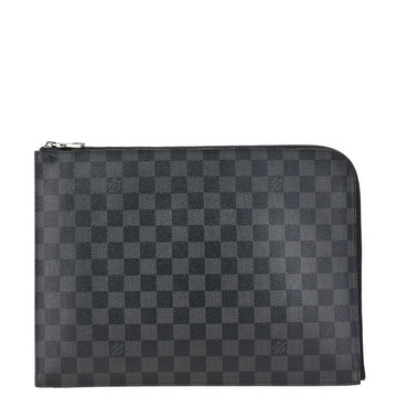 Louis Vuitton Pochette Jour GM Damier Graphite Clutch Bag