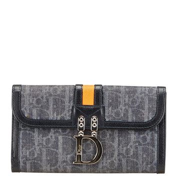 Dior Trotter Flight Line Denim Leather Wallet