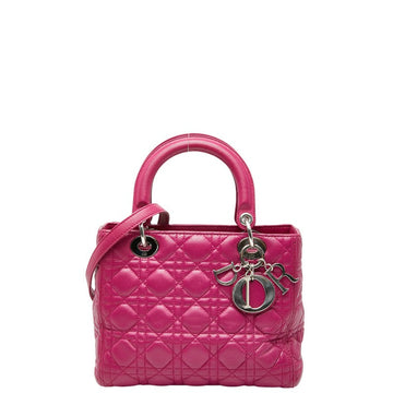 Dior Lady Dior Cannage Leather 2way Bag