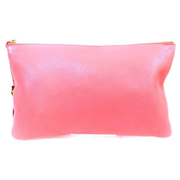 Gucci Bamboo Line Leather Clutch Bag