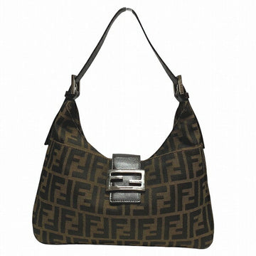 Fendi Zucca Canvas Shoulder Bag