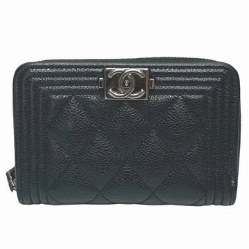 Chanel Boy CHANEL Caviar Coin Case