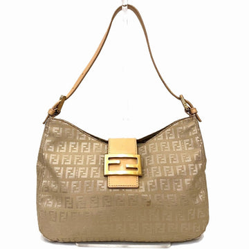 Fendi Canvas Leather Shoulder Bag