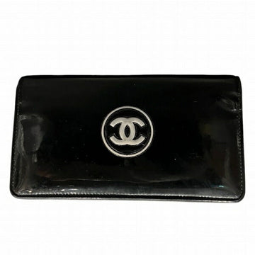 Chanel Coco Mark Enamel Long Wallet