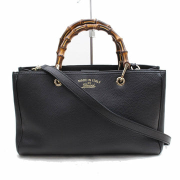 Inspired Gucci Tote Bag Black Leather (SHC7-10299)