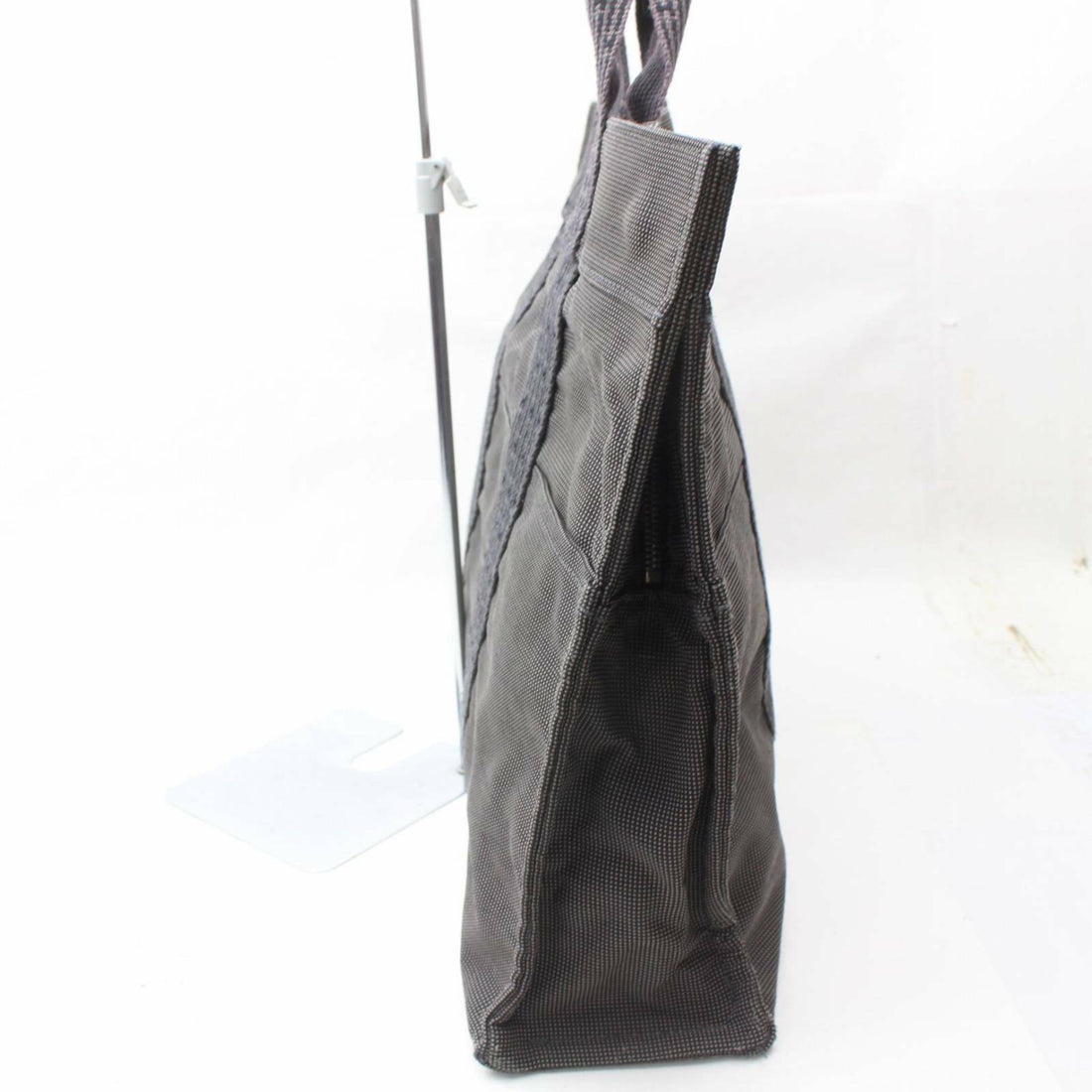 Indistinguishable  Hermes Tote Bag Herline Gray Canvas (SHC1-15763)