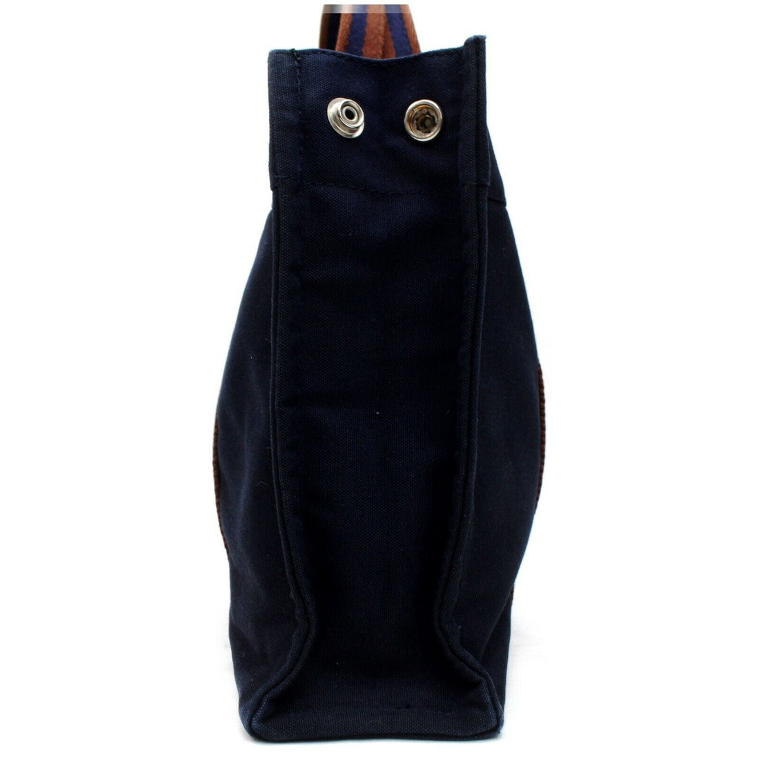 Indistinguishable  Hermes Tote Bag Sac Fool Toepm Navy Blue Canvas (SHC7-10987)