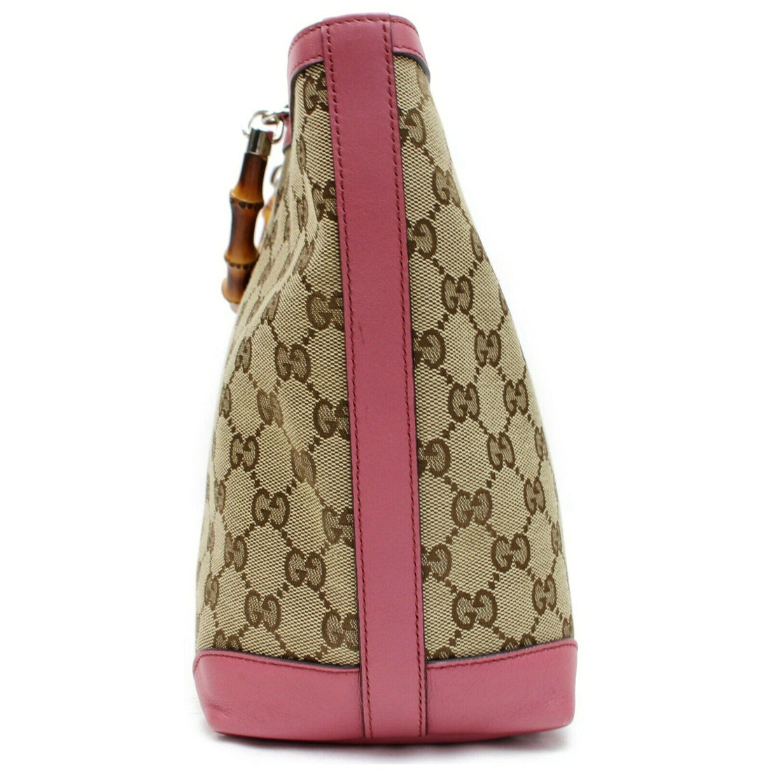 Inspired Gucci Tote Bag Kids Line Banboo Tote Bag Pink Canvas (SHC7-10998)