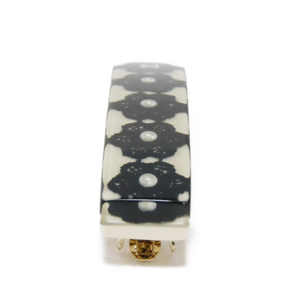 CHANEL Valletta Resin white CC mark Camellia COCO Mark Hair Clip