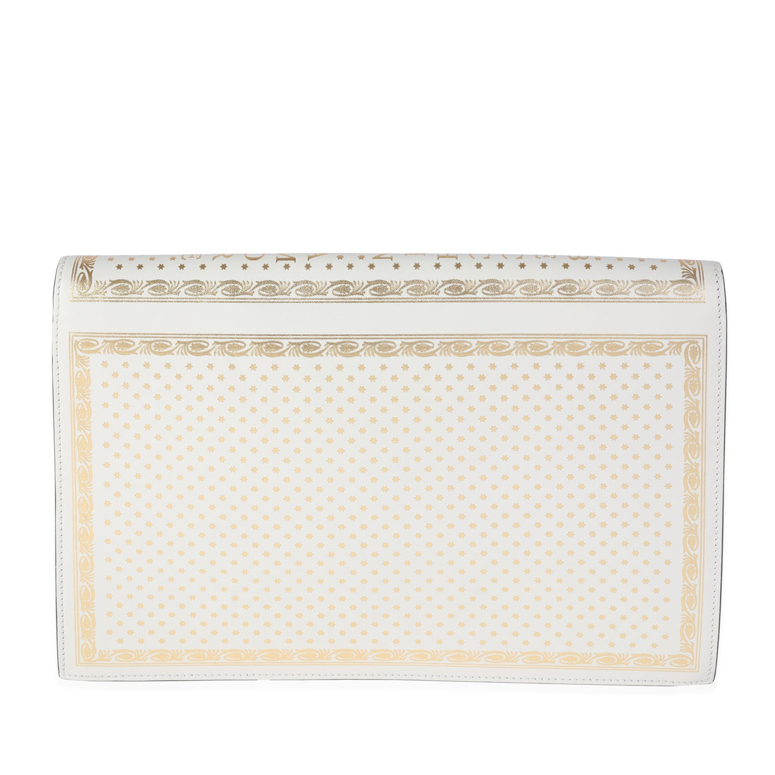 Gucci x Sega Mystic White Star Printed Calfskin GUCCY Portfolio Clutch