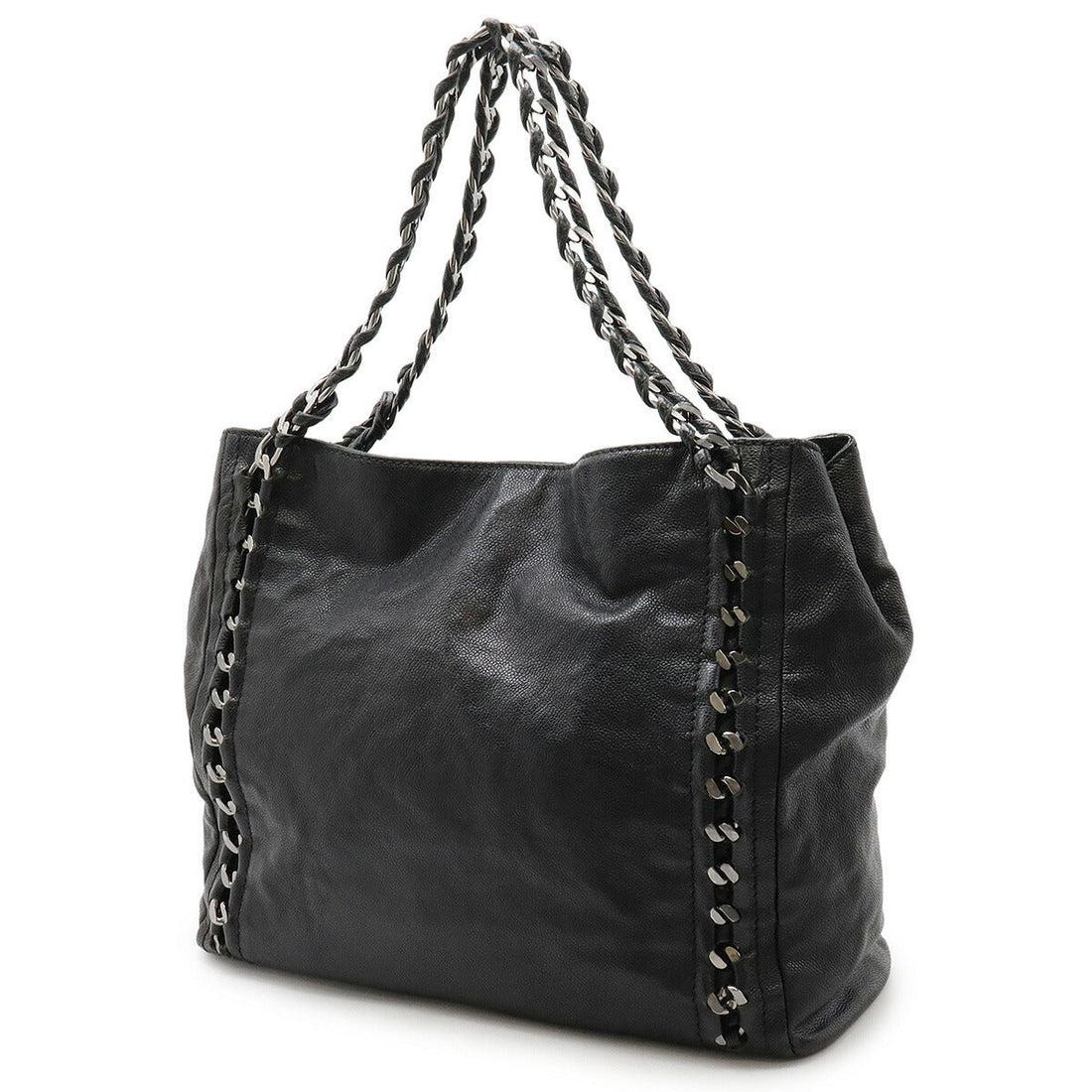 Chanel Luxury Line Caviar Leather 2way Tote Bag