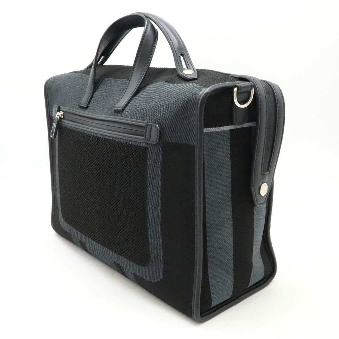 Fendi 7VA400 Canvas Leather Business Bag