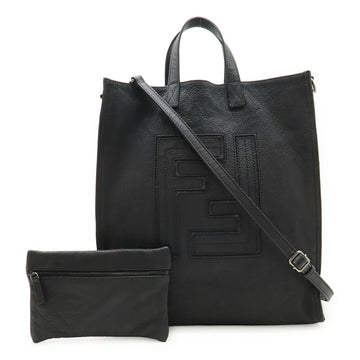 Fendi FF Logo Leather 2way Bag