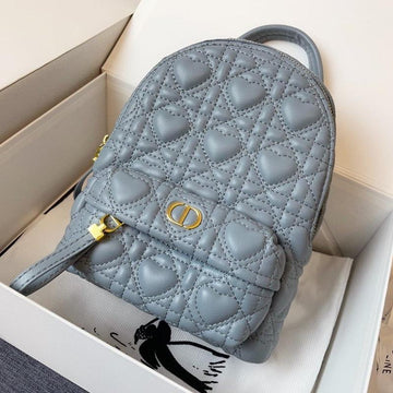 SMALL BACKPACK CLOUD BLUE CANNAGE LAMBSKIN House Of Sarah Bags