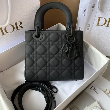 SMALL LADY 20 MY ABC ALL BLACK LAMBSKIN House Of Sarah Bags