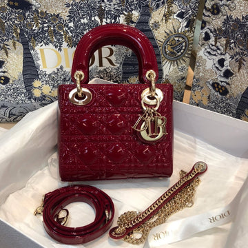 MINI LADY 17 MY ABC RED CALFSKIN House Of Sarah