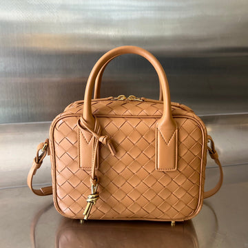 BV GETAWAY SMALL 23CM BROWN LAMBSKIN by House Of Sarah