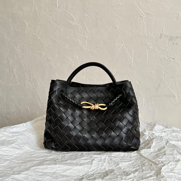 BV SMALL ANDIAMO 25CM BLACK LAMBSKIN House Of Sarah Bags