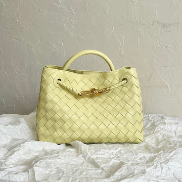 BV SMALL ANDIAMO 25CM LIGHT YELLOW LAMBSKIN House Of Sarah