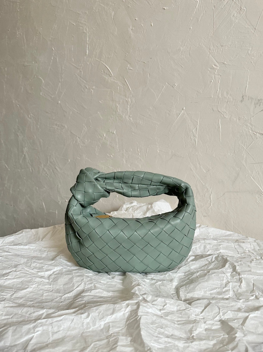 BV MINI JODIE 28CM GREY LAMBSKIN LEATHER House Of Sarah Bags