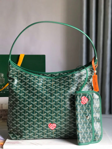 HOBO BOHEME 42CM GREEN CANVAS House Of Sarah