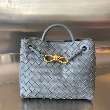 BV SMALL ANDIAMO 25CM DARK GREY LAMBSKIN House Of Sarah
