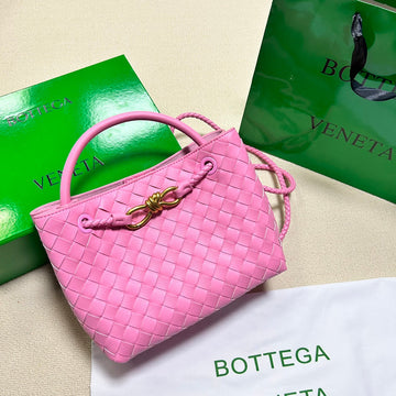 BV SMALL ANDIAMO 25CM PINK LAMBSKIN House Of Sarah Bags