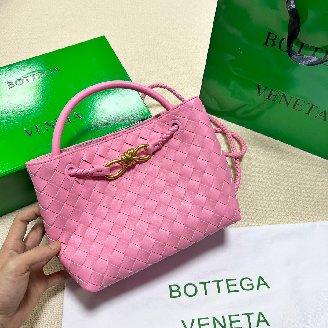 BV SMALL ANDIAMO 25CM PINK LAMBSKIN by House Of Sarah
