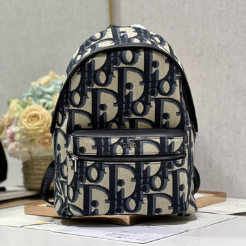 RIDER BACKPACK WHITE OBLIQUE JACQUARD House Of Sarah