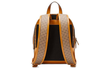 GUCCI x Disney Crossover Mickey Mo  Printing Logo Leather Logo Canvas Schoolbag Backpack Small Unisex Ebony / Brown 552884-HWUDM-8603