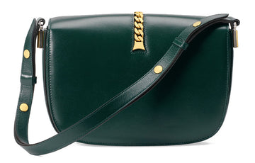 (WMNS) GUCCI Sylvie 1969 Series Single-Shoulder Bag Small-Size Green 601067-1DB0X-3020