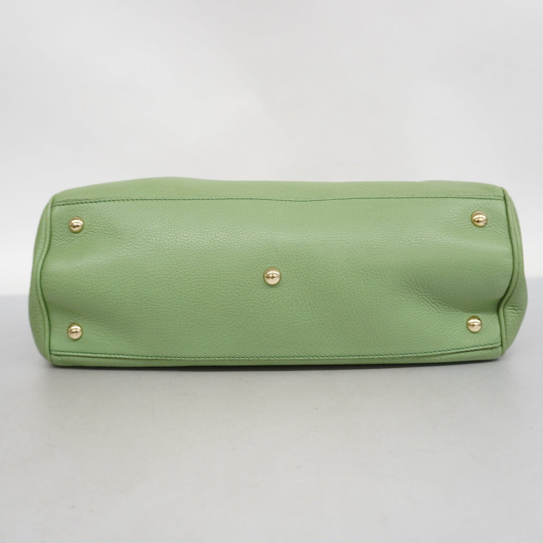 GUCCI  Bamboo 2way Bag 323660 Leather Handbag,Shoulder Bag Light Green