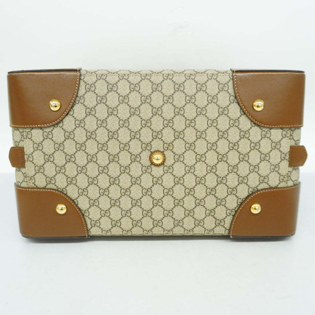 GUCCI  Interlocking G 322055 Unisex GG Supreme Boston Bag Beige,Brown