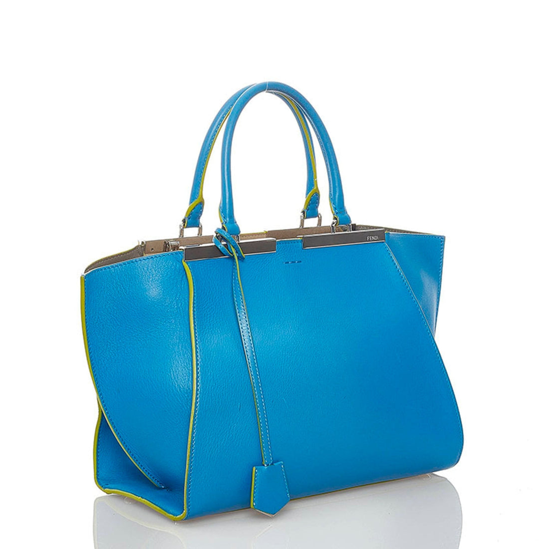 Fendi Troisour handbag shoulder bag 8BH279 blue leather ladies FENDI